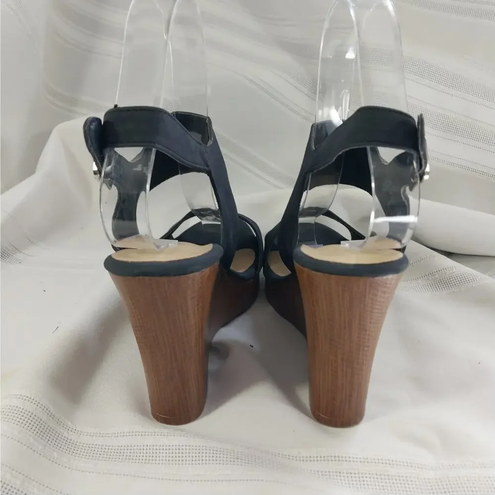 NAUTICA! SKY BLUE VEGAN SUEDE LEATHER STRAPPY 